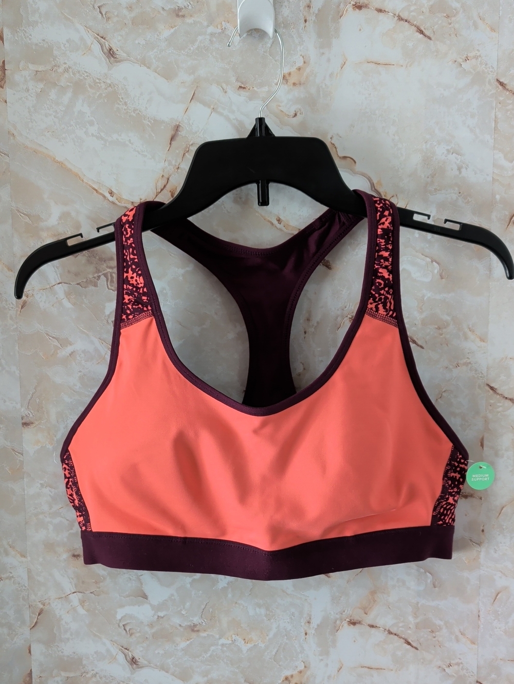 C9 Coral and Purple Racerback Sports Bra